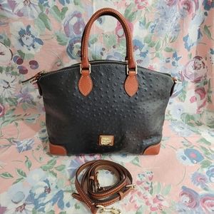 Dooney & Bourke black ostrich satchel